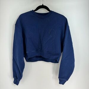 Set Active Crewneck Long Sleeve Cropped Sweater Top